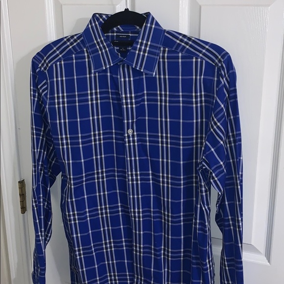 GAP Small Blue Plaid Button Down - Picture 1 of 3